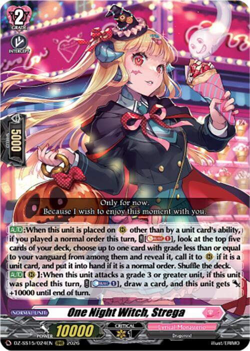 One Night Witch Strega DZ-SS15/024EN (DZ-SS15: The Legendary Vanguards) 