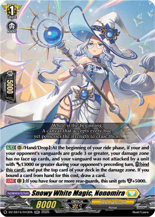 Snowy White Magic Nonomira DZ-SS15/043EN (DZ-SS15: The Legendary Vanguards) 