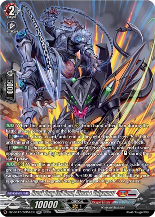 Break Fang Evil Bond Alrest and Volgamort SR DZ-SS15/SR54EN (DZ-SS15: The Legendary Vanguards) 
