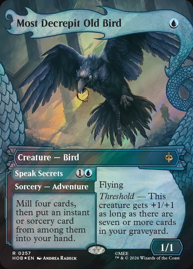 Most Decrepit Old Bird // Speak Secrets 257 (The Hobbit)  - Showcase Surge Foil