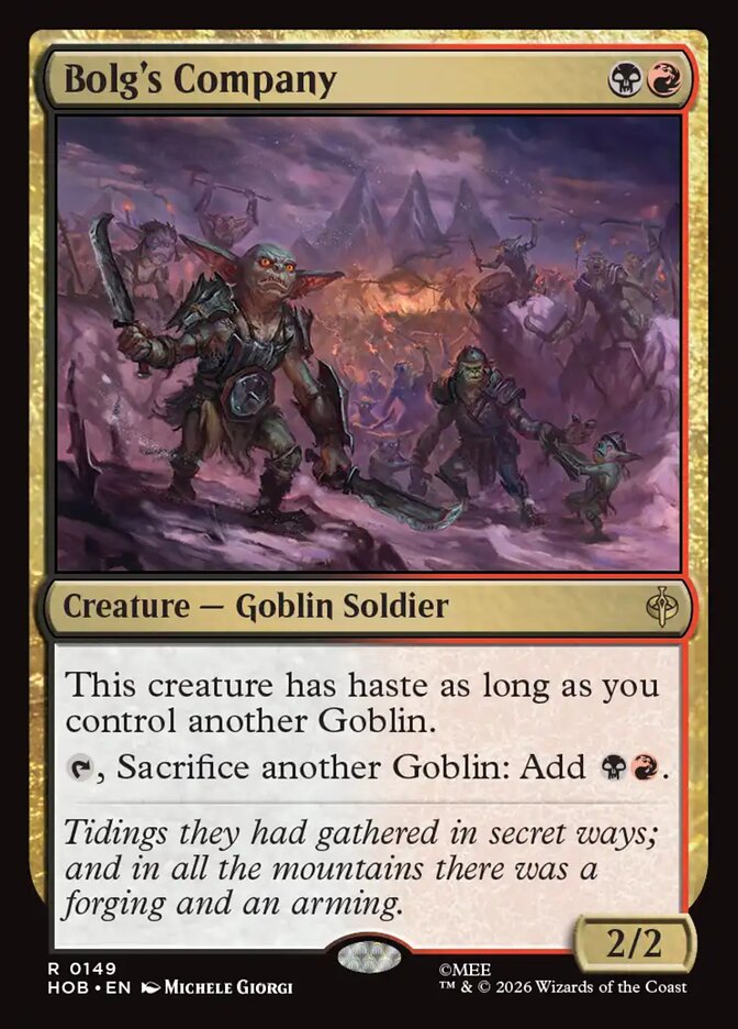 Bolg's Company 149 (The Hobbit)  - Foil