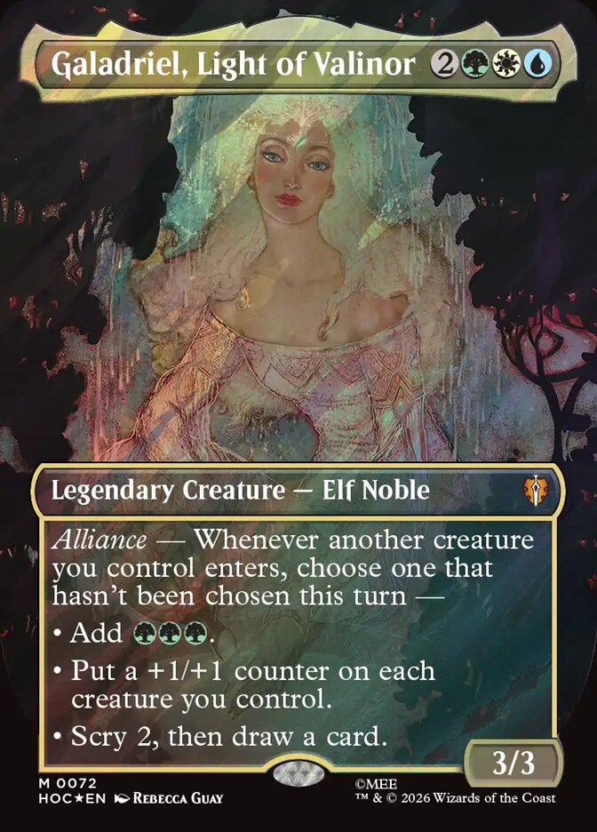 Galadriel, Light of Valinor 72 (The Hobbit: Eternal-Legal)  - Borderless Surge Foil