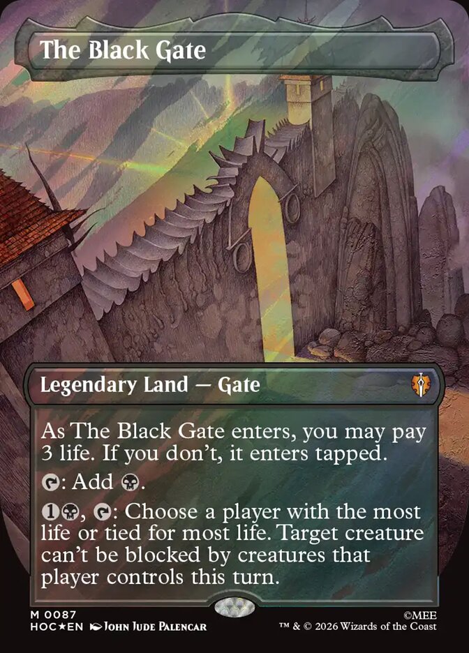 The Black Gate 87 (The Hobbit: Eternal-Legal)  - Borderless Surge Foil