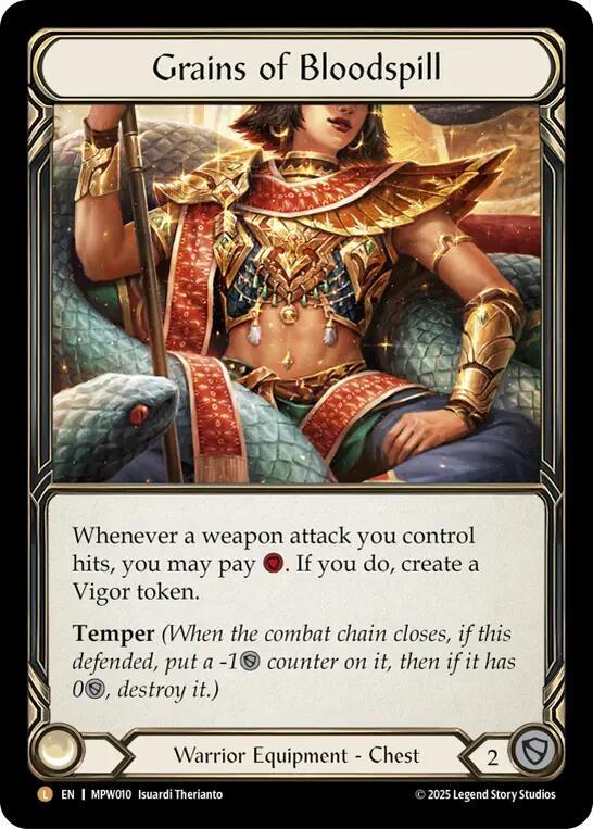 Grains of Bloodspill MPW010 (Mastery Pack Warrior)  - Rainbow Foil