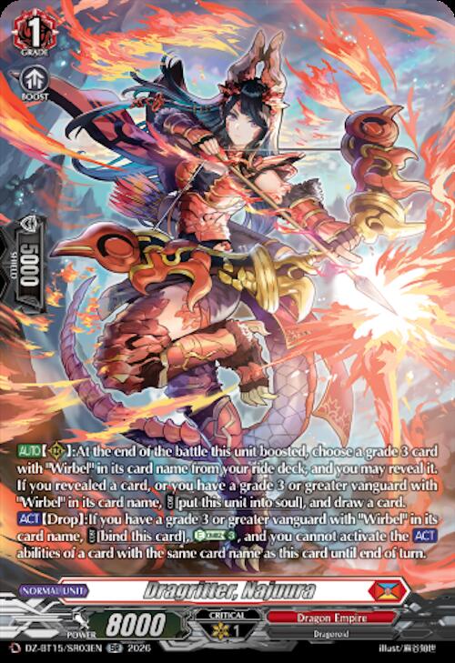 Dragritter Najuura SR DZ-BT15/SR03EN (DZ-BT15: Strike of Illusionary Shadows) 