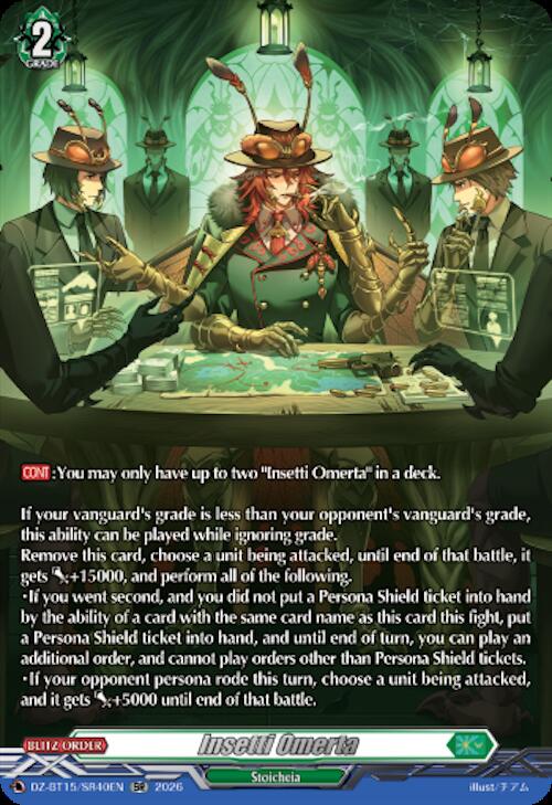 Insetti Omerta SR DZ-BT15/SR40EN (DZ-BT15: Strike of Illusionary Shadows) 
