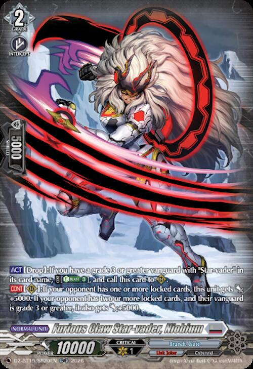 Furious Claw Star vader Niobium SR DZ-BT15/SR20EN (DZ-BT15: Strike of Illusionary Shadows) 