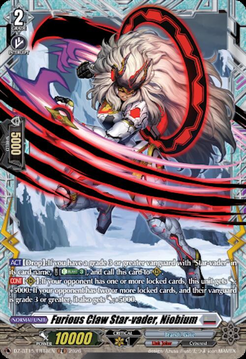 Furious Claw Star vader Niobium FR DZ-BT15/FR18EN (DZ-BT15: Strike of Illusionary Shadows) 