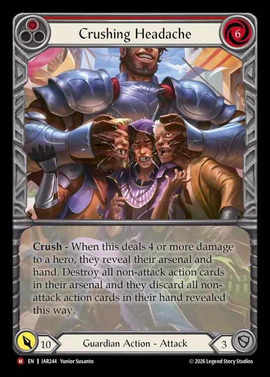 Crushing Headache IAR244 (Usurp the Shadow Throne)  - Extended Art Rainbow Foil