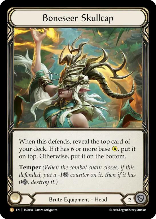 Boneseer Skullcap IAR038 (Usurp the Shadow Throne)  - Cold Foil