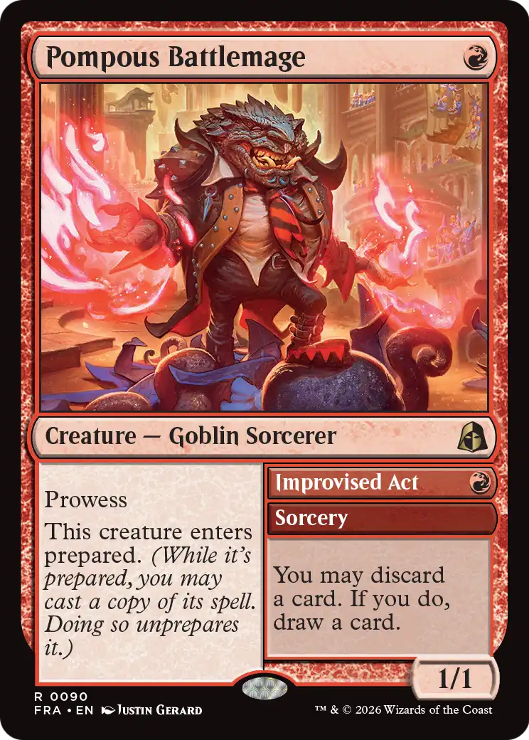 Pompous Battlemage // Improvised Act 90 (Reality Fracture)  - Foil