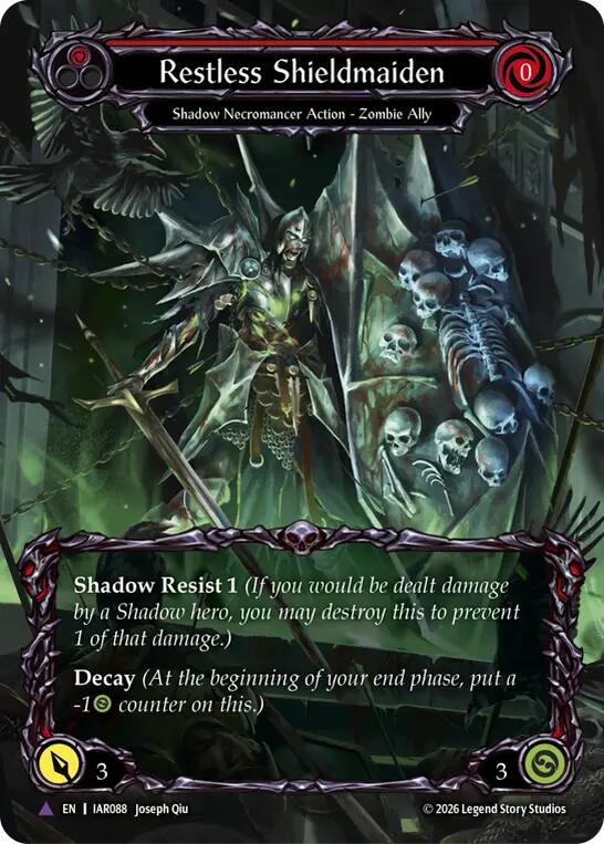 Restless Shieldmaiden IAR088 (Usurp the Shadow Throne)  - Cold Foil