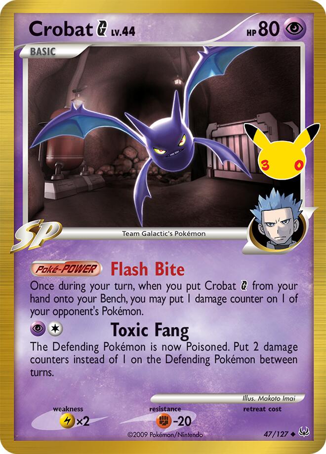 Crobat G 47/127 (ME: 30th Celebration Classic Collection)  - Holofoil