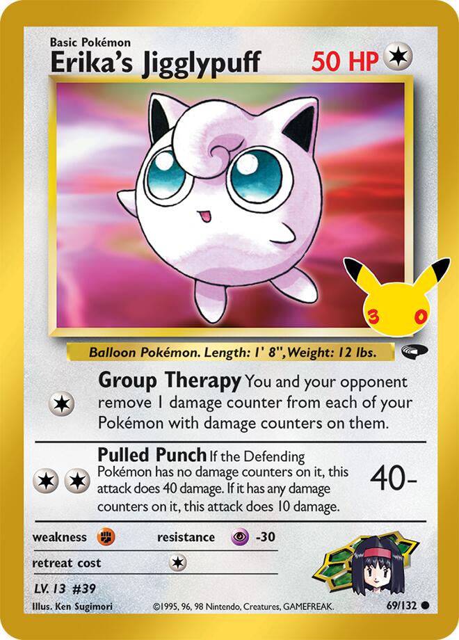 Erika's Jigglypuff 69/132 (ME: 30th Celebration Classic Collection)  - Holofoil
