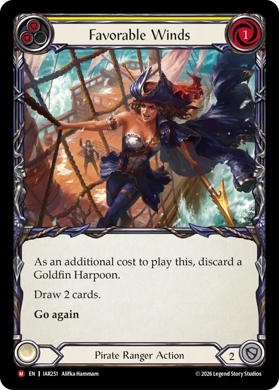 Favorable Winds IAR251 (Usurp the Shadow Throne)  - Rainbow Foil