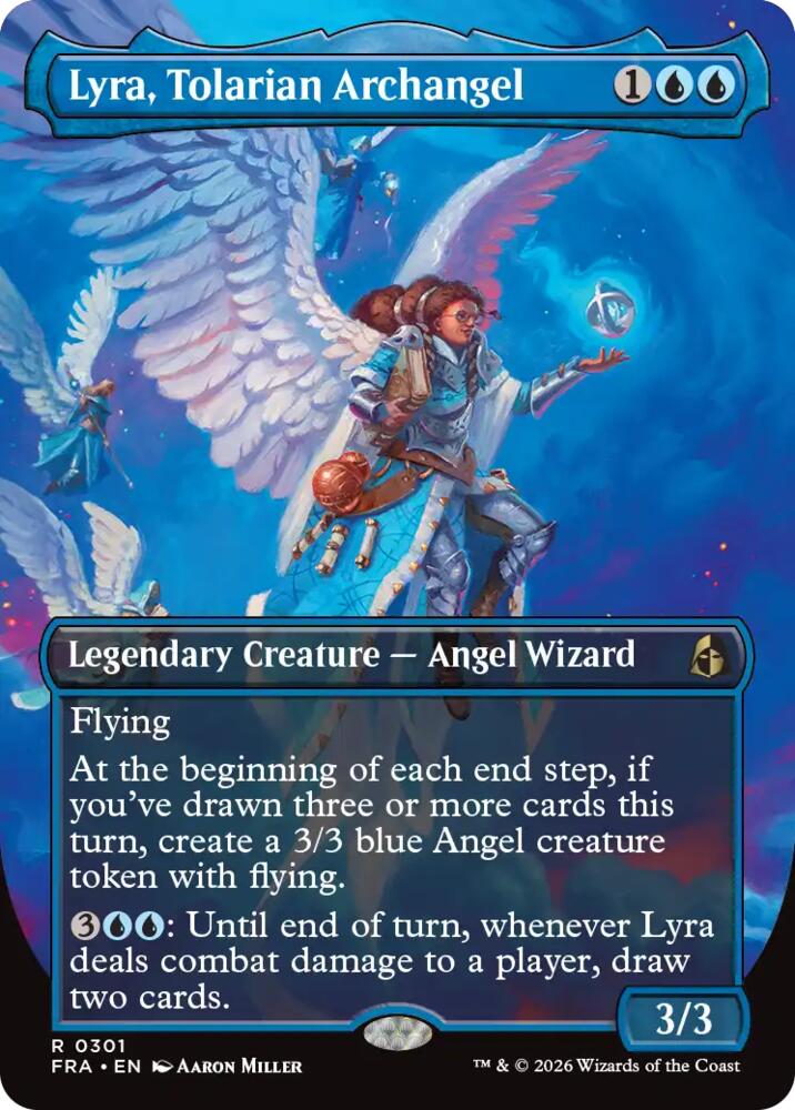 Lyra, Tolarian Archangel 301 (Reality Fracture)  - Borderless Foil