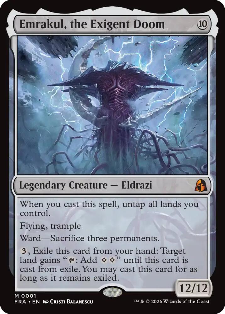 Emrakul, the Exigent Doom 1 (Reality Fracture) 