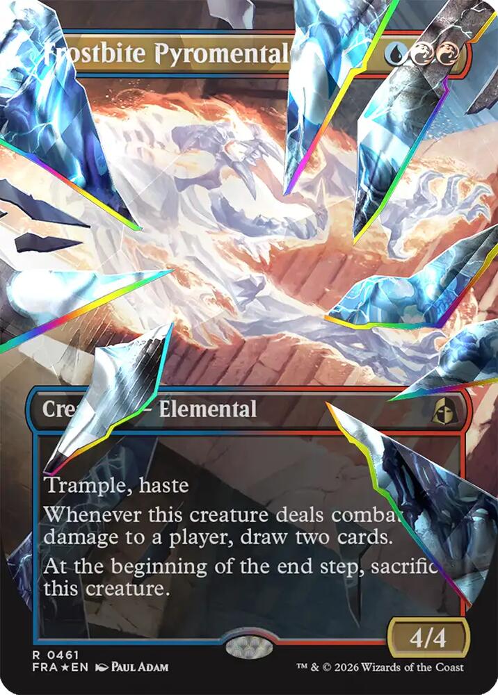Frostbite Pyromental 461 (Reality Fracture)  - Borderless Facet Foil