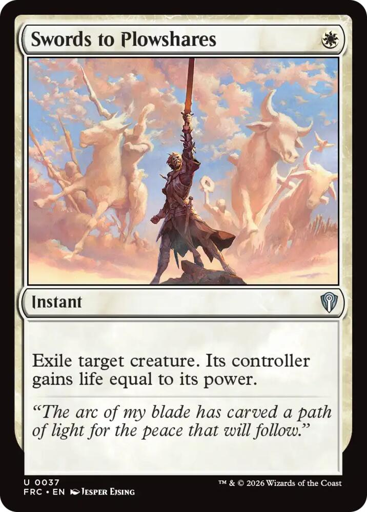 Swords to Plowshares 37 (Commander: Reality Fracture) 
