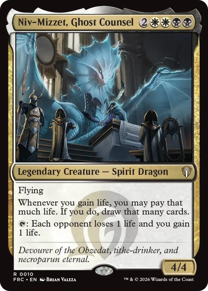 Niv-Mizzet, Ghost Counsel 10 (Commander: Reality Fracture) 