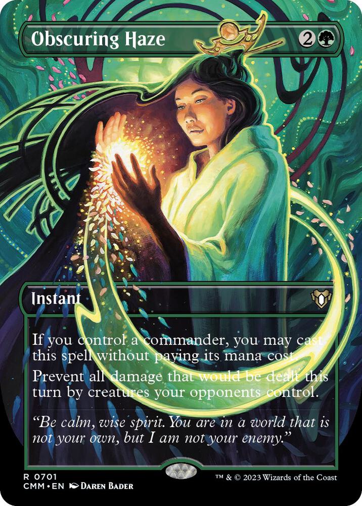 Obscuring Haze 701 (Commander Masters)  - Borderless Foil