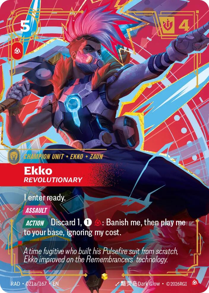 Ekko - Revolutionary 021a/167 (Radiance)  - Foil
