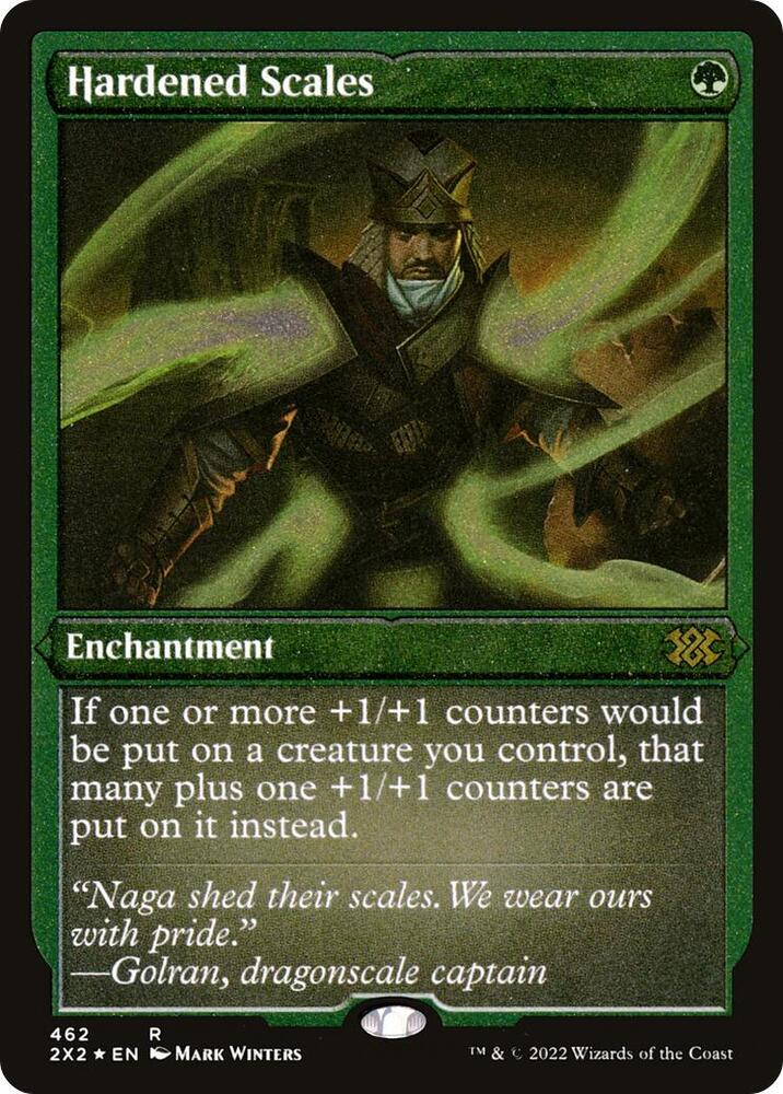 Hardened Scales Foil Etched 462 (Double Masters 2022)  - Foil