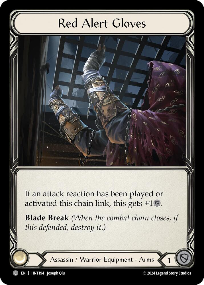 Red Alert Gloves (The Hunted)  - Cold Foil