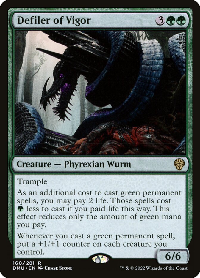 Defiler of Vigor 160 (Dominaria United)  - Foil