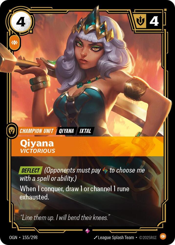 Qiyana Victorious (Origins)  - Foil