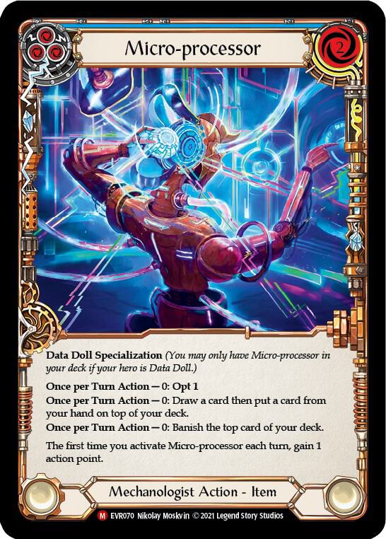 Micro processor (Everfest)  - 1st Edition Rainbow Foil