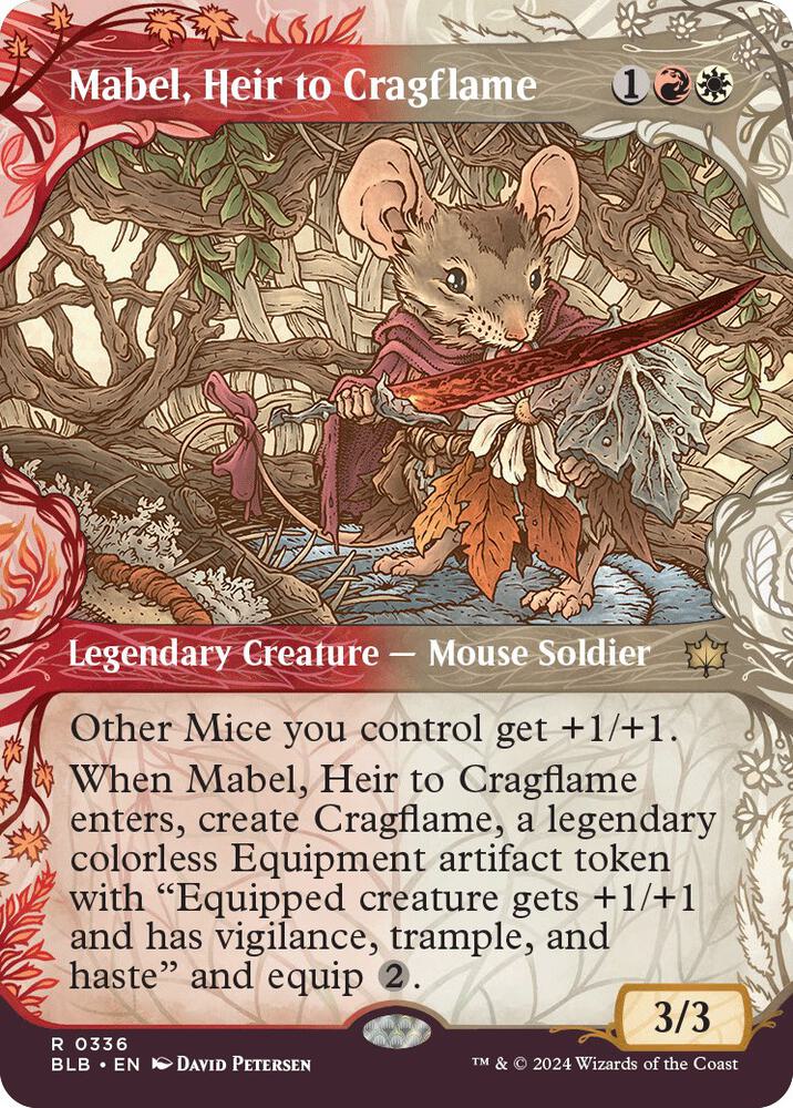 Mabel, Heir to Cragflame 336 (Bloomburrow)  - Showcase