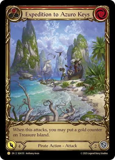 Expedition to Azuro Keys Treasure (High Seas)  - Cold Foil