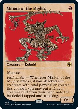 Minion of the Mighty Showcase 320/281 (Adventures in the Forgotten Realms)  - Foil