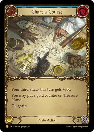 Chart a Course Blue Treasure (High Seas)  - Cold Foil