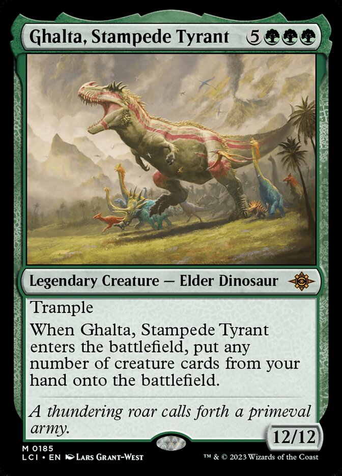Ghalta, Stampede Tyrant 185 (The Lost Caverns of Ixalan)  - Foil