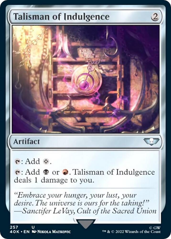 Talisman of Indulgence (Universes Beyond: Warhammer 40,000) 