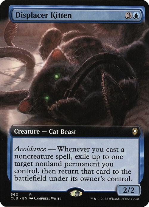 Displacer Kitten Extended Art 560 (Commander Legends: Battle for Baldur's Gate)  - Foil