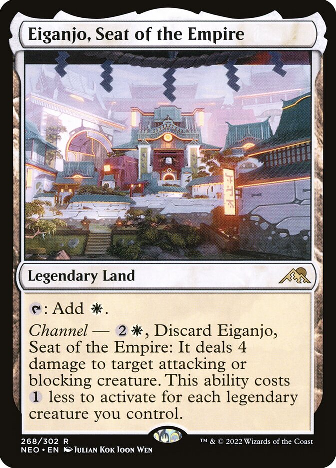 Eiganjo, Seat of the Empire 268 (Kamigawa: Neon Dynasty) 