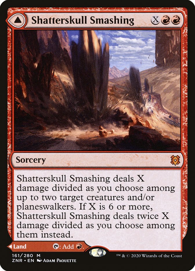 Shatterskull Smashing // Shatterskull, the Hammer Pass (Zendikar Rising) 