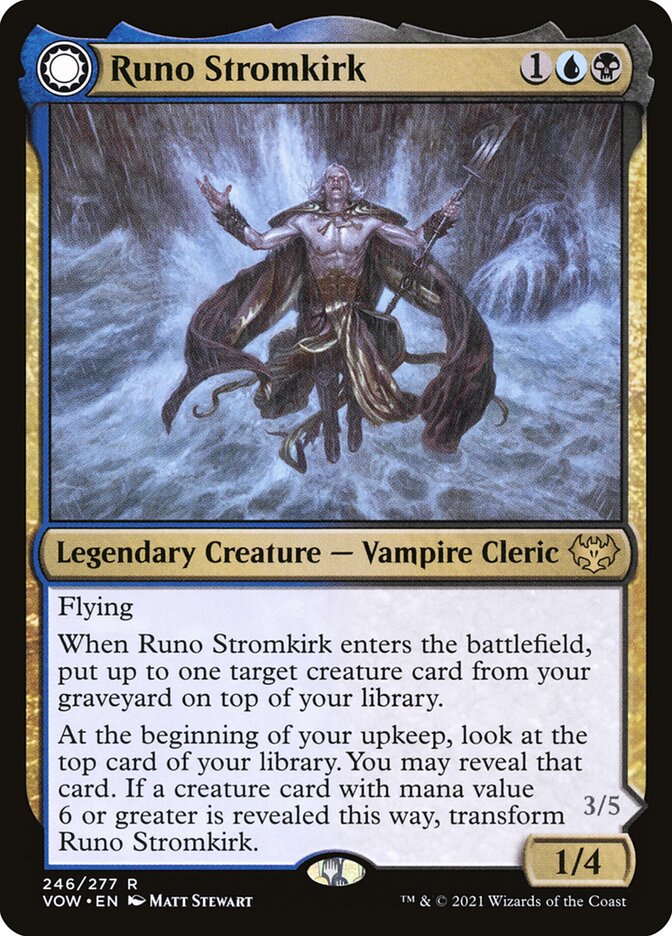 Runo Stromkirk // Krothuss, Lord of the Deep (Innistrad: Crimson Vow) 