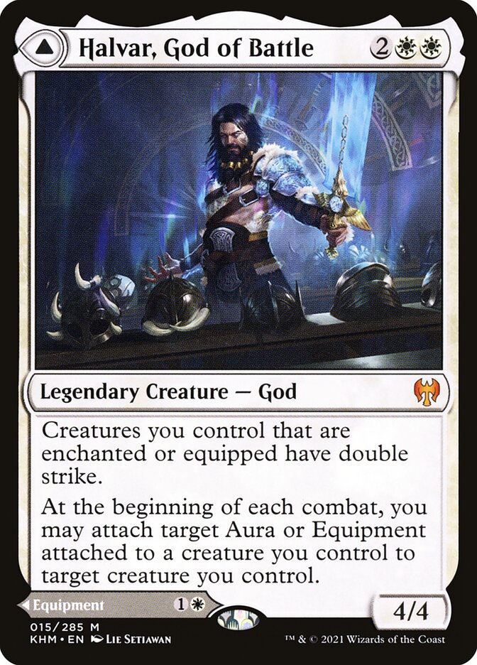 Halvar, God of Battle // Sword of the Realms 15 (Kaldheim)  - Foil