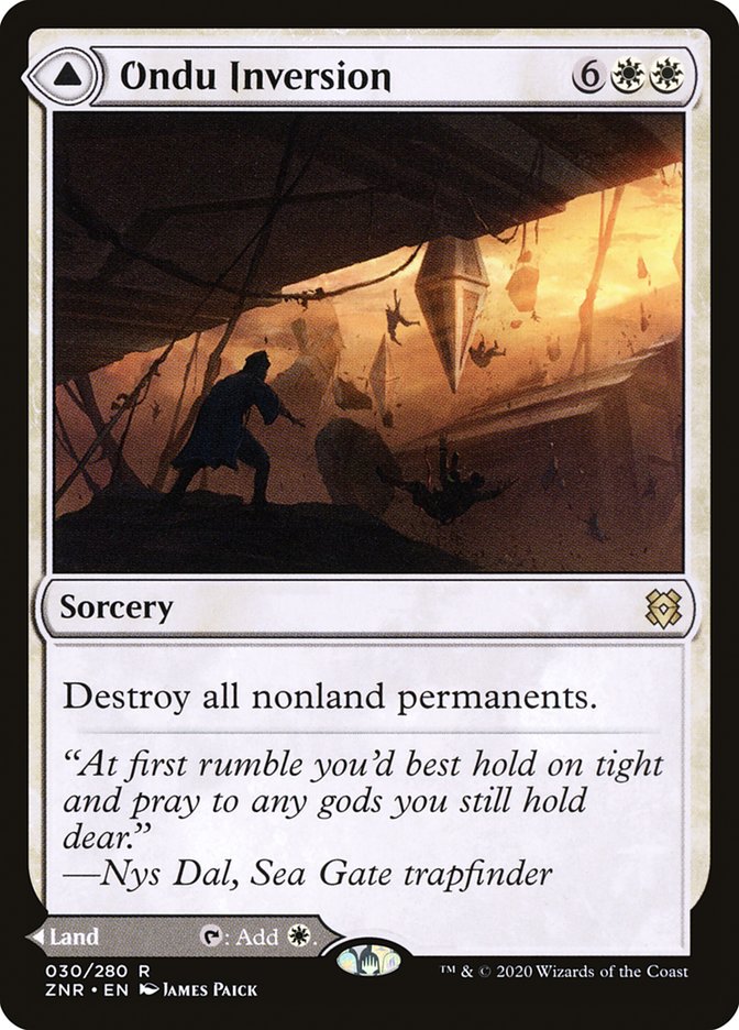 Ondu Inversion // Ondu Skyruins 30/280 (Zendikar Rising) 