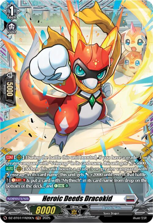 Heroic Deeds Dracokid FR (DZ-BT07: Moon Fangs & Cerulean Blaze) 