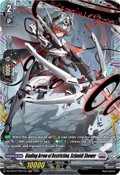 Binding Arrow of Restriction Schmidt Shower FR (DZ-BT07: Moon Fangs & Cerulean Blaze) 