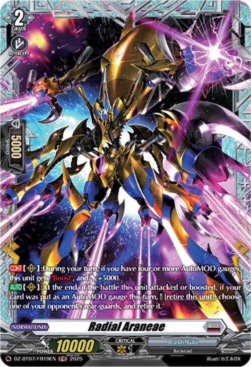 Radial Araneae FR (DZ-BT07: Moon Fangs & Cerulean Blaze) 