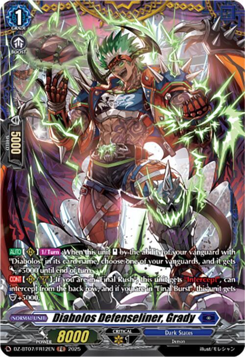 Diabolos Defenseliner Grady FR (DZ-BT07: Moon Fangs & Cerulean Blaze) 