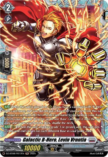 Galactic B Hero Levin Vrontia FR (DZ-BT08: Knights 0f Rebirth) 