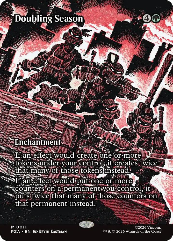 Doubling Season Borderless 11/20 (Teenage Mutant Ninja Turtles Source Material) 