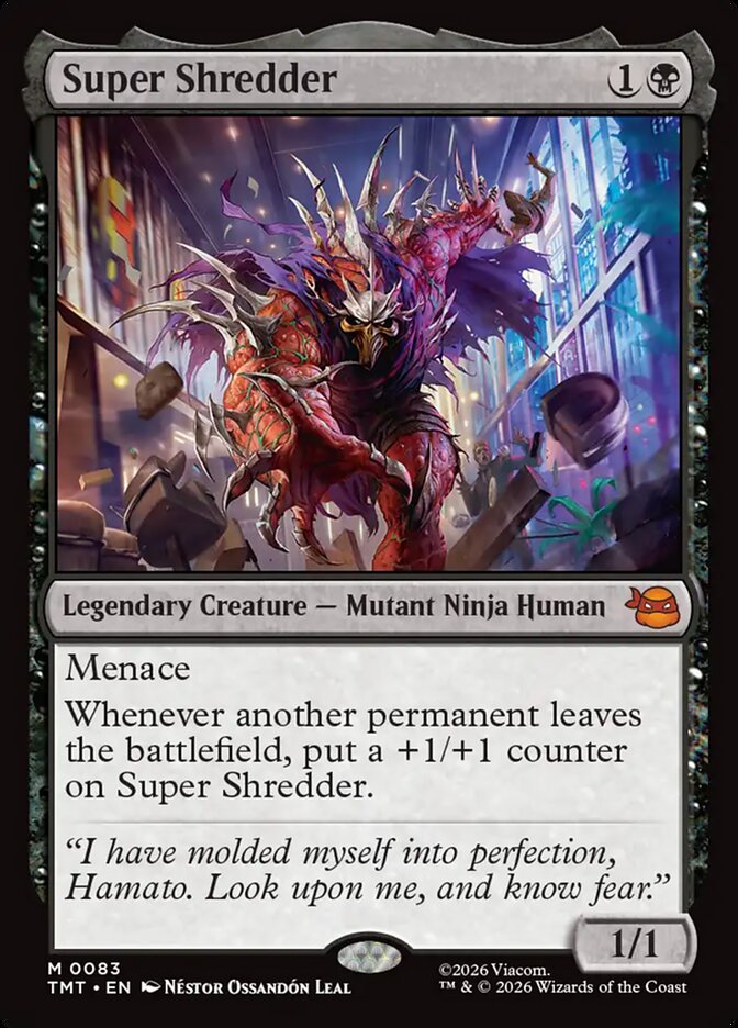 Super Shredder 83/190 (Teenage Mutant Ninja Turtles)  - Foil